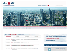 Tablet Screenshot of dpa-afx.de